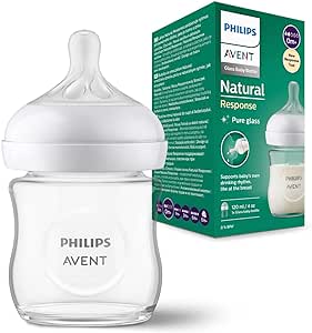 Biberão vidro 120ml natural response - Philips Avent