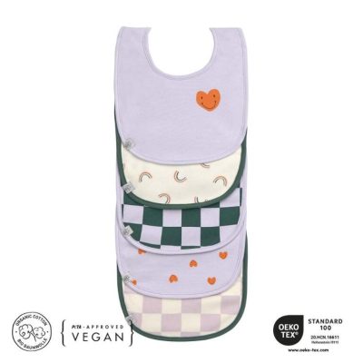 Pack 5 Babetes impermeaveis Happy Lavender Lassig