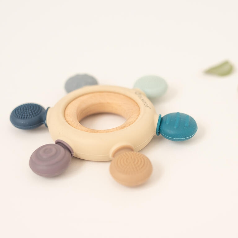 Conjunto de 2 mordedores sensoriais azuis Olmitos 4 Conjunto de 2 mordedores sensoriais azuis Olmitos 4