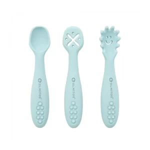 Set 3 talheres de aprendizagem azul olmitos
