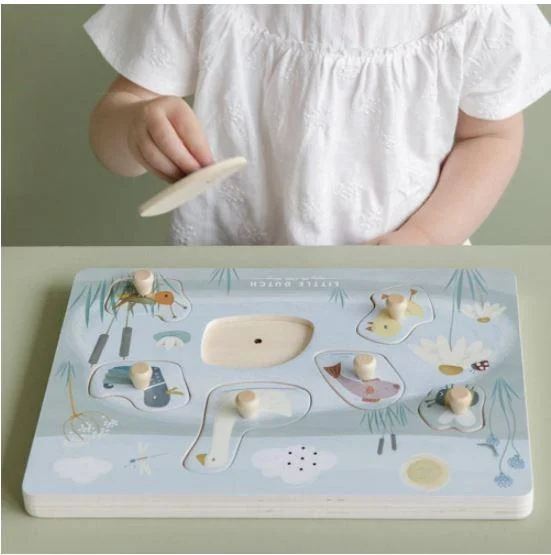 LD4755 puzzle de encaixe sonoro little goose 4