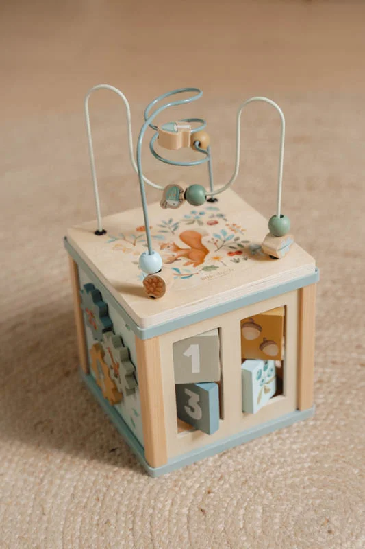 LD7231 Wooden Activity Cube Forest Friends 12