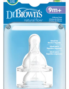Tetinas Dr.Brown’s 9 meses nível 4 boca estreita (2 unidades)