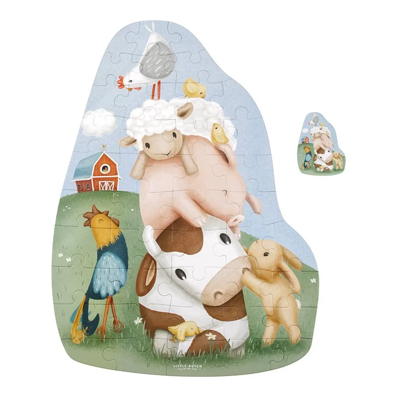 0025496 little dutch floor puzzle little farm little farm 1