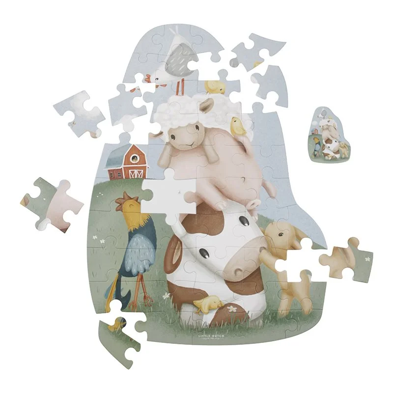 0025498 little dutch floor puzzle little farm little farm 4