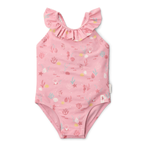 Fato de banho sem manga ocean treasures rosa Little Dutch