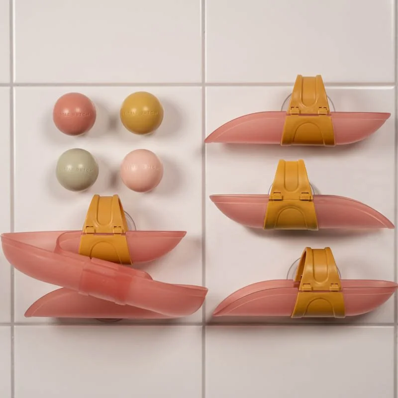 pista-de-banho-little-dutch-rosa 0023035 little dutch bathtub ball track pink essentials 1