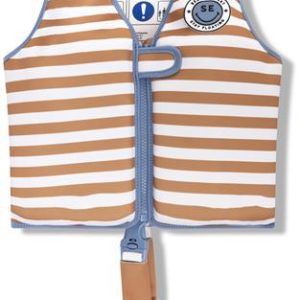 Colete de Natação Riscas Castanhas 2-3 Anos Swim Esssentials