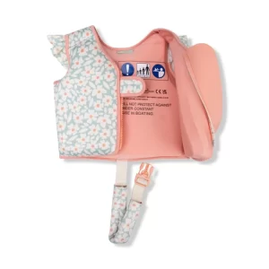 Colete de Natação Flores Verdes 2-3 Anos Swim Essentials