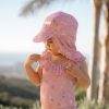 Chapéu de sol com abas ocean treasures rosa Little Dutch - Thumbnail Image 2