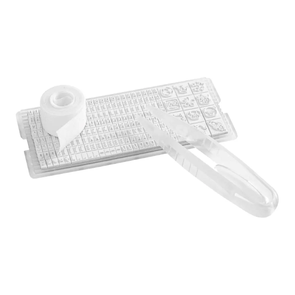 colop diy marky stamp textile school marker letter set tweezers iron tape