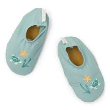 Sapatinhos de Natação Seashells surf blue Little Dutch