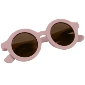 Óculos de sol de criança round soft pink Little Dutch
