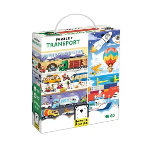 Puzzle transportes Banana Panda