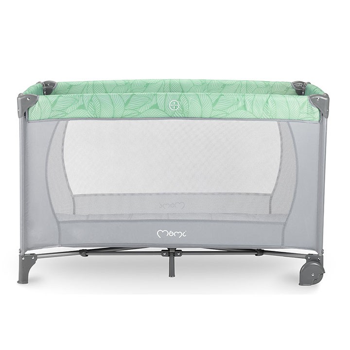 momi belove travel cot green 1