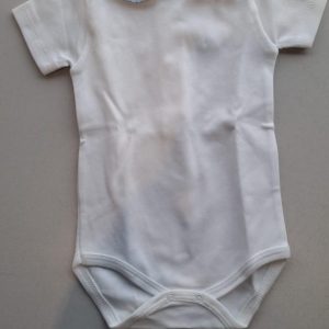 Body picueta manga curta detalhe azul Mighty Love