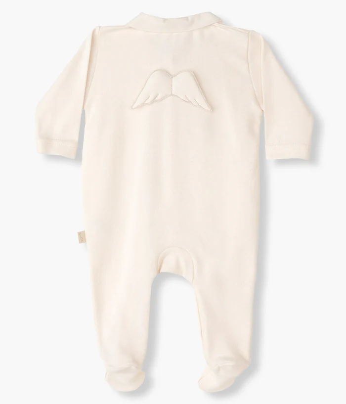 741.10400 2 baby gi babygrow asas bege para bebe na moon baby shop