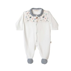 Babygrow laminado Barn branco 1 mês Baby Gi