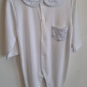 Babygrow algodão barcos azul 3 meses Mighty Love