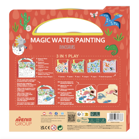 livro-pintar-agua-dinossauros av211776 magic water painting dinosaurs 1