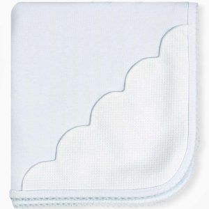 Fralda algodão pique azul Baby Gi 67cmx67cm