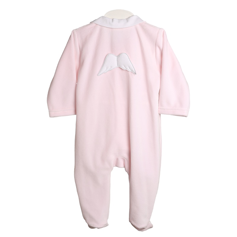 babygrow laminado angel rosa prateado baby gi 1