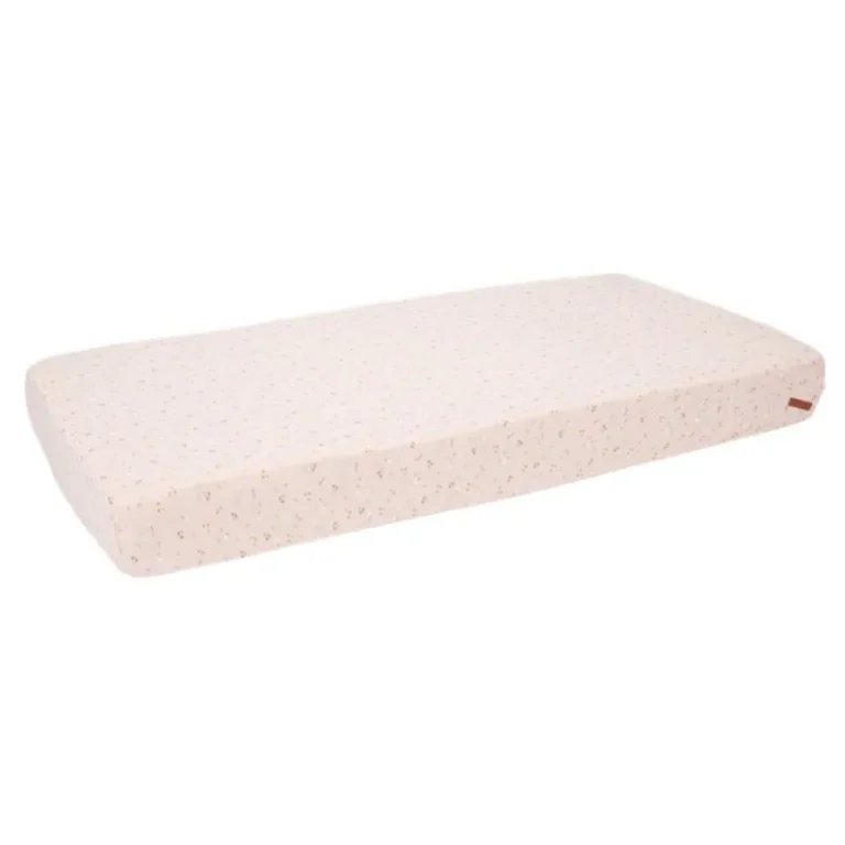 lencol ajustavel para berco little pink flores
