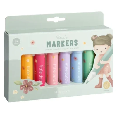 Marcadores de feltro Rosa & Friends Little Dutch