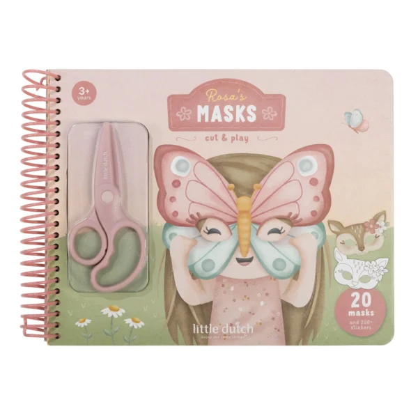 livro-recorte-mascaras-little-dutch 0032130 boekje met schaar rosa 600x600 1
