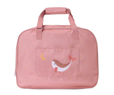 Bolsa de praia anti-areia Whale Pink Monnëka
