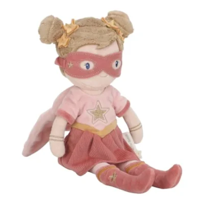 Boneca super-herói Rosa Little Dutch