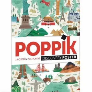 Poster Poppik + autocolantes monumentos do mundo