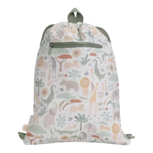 Saco mochila branco Safari Friends Little Dutch