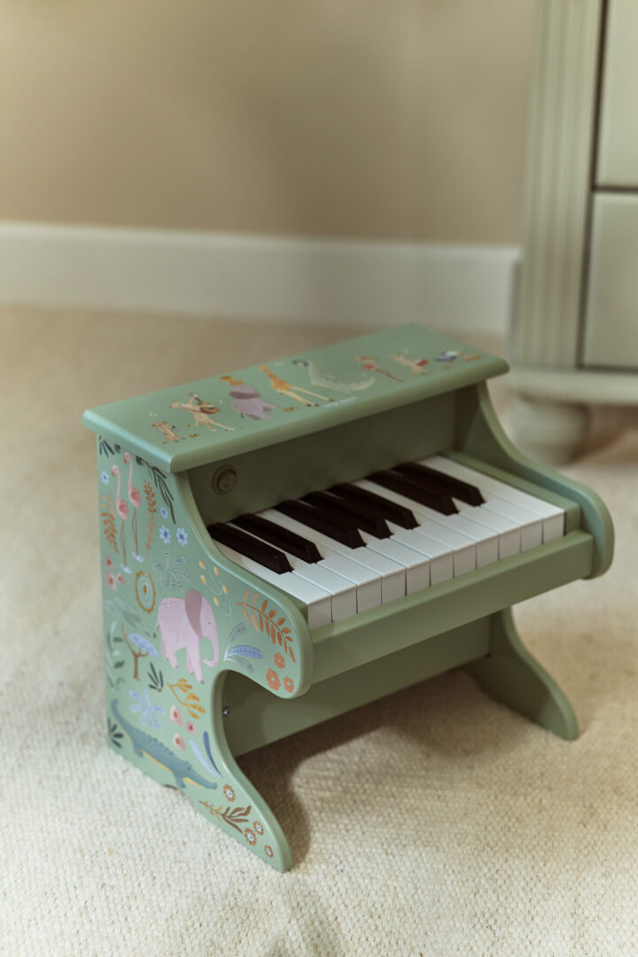 piano-verde-safari-friends-LD7476-8 wooden piano green safari friends LD7476 8