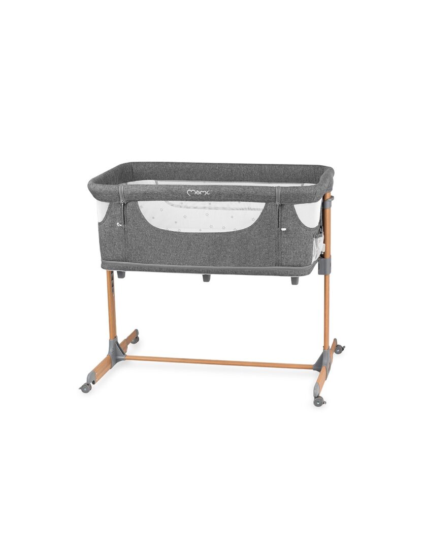 momi-smart-bed-bedside-cot-4in1-gray momi smart bed bedside cot 4in1 gray