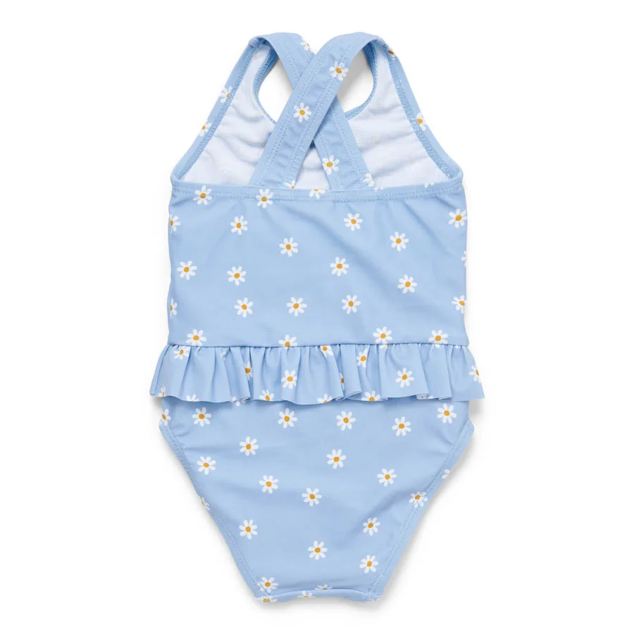 Fato de Banho Sem Mangas Daisies azul Little Dutch 9-12 meses 74-80cm - Image 5