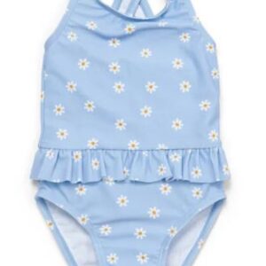 Fato de Banho Sem Mangas Daisies azul Little Dutch 9-12 meses 74-80cm