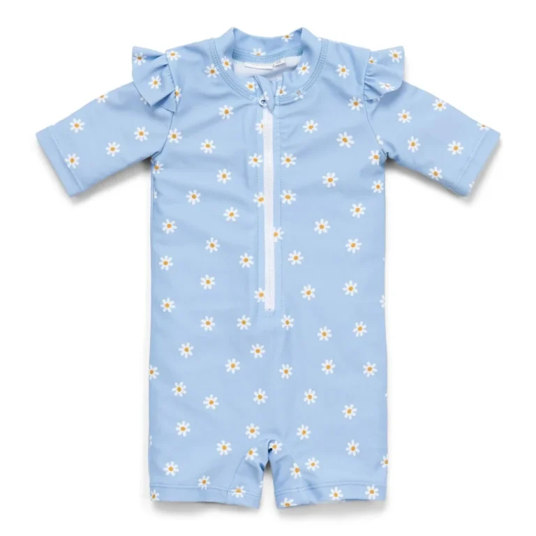 fato banho daisies manga little dutch